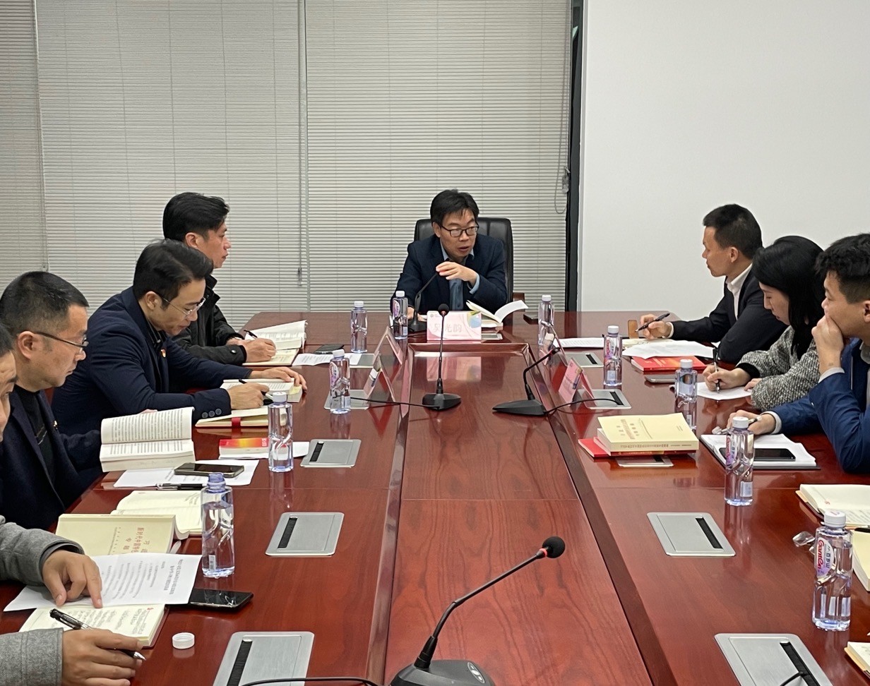 市js1996官网物流集团党支部 市js1996官网勘探设计公司党支部联合召开主题教育学习会,叶岚清摄1.jpg
